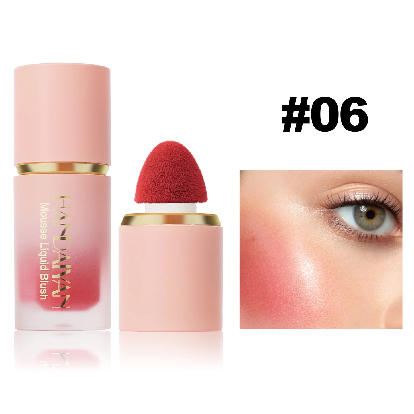Affordable 6-color liquid blush set