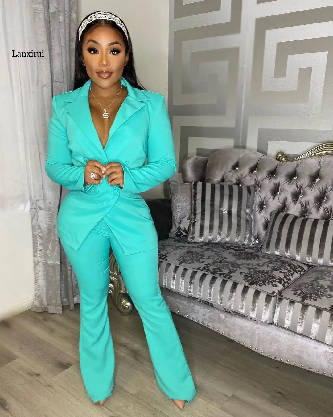 Women 2 Pieces Blazer